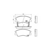 Колодки тормозные дисковые для MITSUBISHI L 200(K0#T, K1#T, K2#T, K3#T), L 300(L03#P, P#2V, P0#V, P0#W, P1#T, P1#V, P1#W, P2#W), PAJERO(L04#G, L14#G) <b>BREMBO P 54 008 / 21373</b>