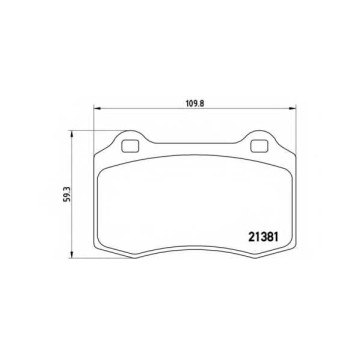 Колодки тормозные дисковые для CITROEN DS3 / FORD FOCUS(DAW,DBW) <b>BREMBO P 24 073 / 21381</b>