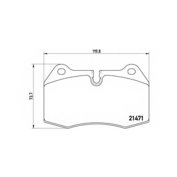 Колодки тормозные дисковые для BMW 7(E38), 8(E31) / HONDA INTEGRA(DC5) <b>BREMBO P 06 018 / 21471</b>