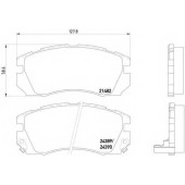 Колодки тормозные дисковые для SUBARU IMPREZA(GF,GFC), LEGACY OUTBACK(BG), LEGACY(BC,BJF) <b>BREMBO P 78 007 / 21482</b>