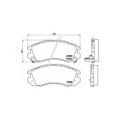 Колодки тормозные дисковые для SUBARU IMPREZA(GC,GF,GFC), LEGACY(BC,BD,BG,BJF) <b>BREMBO P 78 004 / 21495</b>