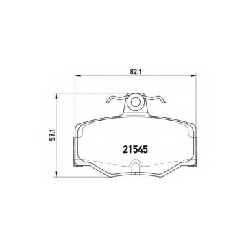 Колодки тормозные дисковые для NISSAN ALMERA TINO(V10), ALMERA(N16), PRIMERA(P10,P11,WP11) <b>BREMBO P 56 024 / 21545</b>