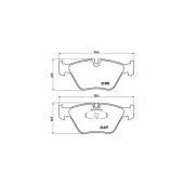 Колодки тормозные дисковые для BMW 5(E39) <b>BREMBO P 06 065 / 21677</b>