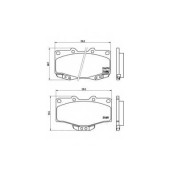 Колодки тормозные дисковые для TOYOTA 4 RUNNER, HILUX, LAND CRUISER 90, LAND CRUISER / VW TARO <b>BREMBO P 83 009 / 21679</b>