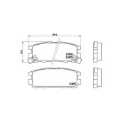 Колодки тормозные дисковые для ACURA SLX / ISUZU TROOPER(UB), VEHICROSS(#U#) / OPEL FRONTERA(5#MWL4,5#SUD2,6B#), MONTEREY(UBS#) <b>BREMBO P 59 021 / 21875</b>