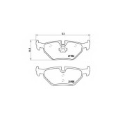 BREMBO P06025 - колодки тормозные, задние
