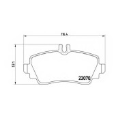 Колодки тормозные дисковые для MERCEDES A(W168) <b>BREMBO P 50 036 / 23070</b>