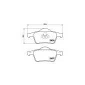 Колодки тормозные дисковые для VOLVO S60, S80(TS,XY), V70(SW), XC70 CROSS COUNTRY <b>BREMBO P 86 014 / 23076</b>