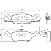 Колодки тормозные дисковые для FORD FOCUS(DAW,DBW,DFW,DNW) <b>BREMBO P 24 046 / 23154</b>