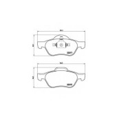 Колодки тормозные дисковые для RENAULT CLIO(BR0/1, CR0/1), MEGANE(BM0/1#, CM0/1#, EM0/1#, KM0/1#, LM0/1#), SCENIC(JM0/1#) <b>BREMBO P 68 048 / 23215</b>