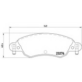 Колодки тормозные дисковые для CITROEN C5(DC#,RC#) <b>BREMBO P 61 070 / 23276</b>