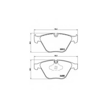 BREMBO P06055 - колодки тормозные, передние