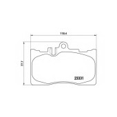 Колодки тормозные дисковые для LEXUS LS(UCF30) <b>BREMBO P 83 058 / 23331</b>