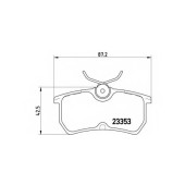 Колодки тормозные дисковые для FORD FIESTA(JD#,JH#), FOCUS(DAW,DBW,DFW,DNW) <b>BREMBO P 24 047 / 23353</b>