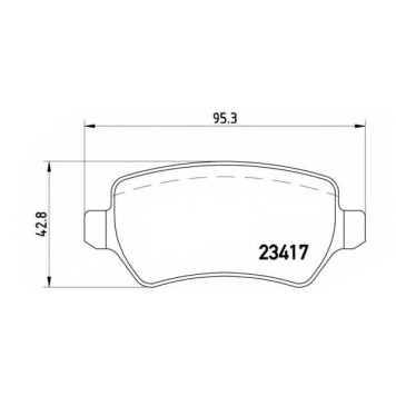 BREMBO P10013 - колодки тормозные, передние/задние
