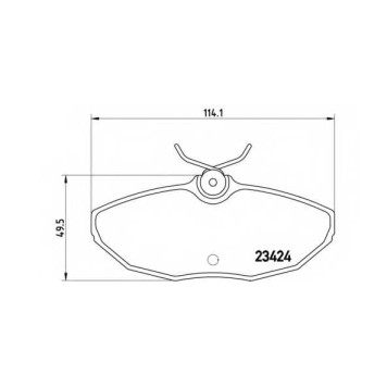 Колодки тормозные дисковые <b>BREMBO P 36 013 / 23424</b>