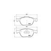 Колодки тормозные дисковые для FORD FIESTA(JD#,JH#) <b>BREMBO P 24 071 / 23440</b>