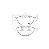 Колодки тормозные дисковые для BMW X5(E53) <b>BREMBO P 06 028 / 23448</b>