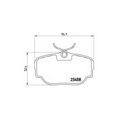 BREMBO P44009 - колодки тормозные, задние