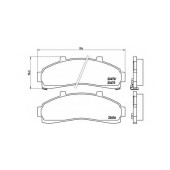 Колодки тормозные дисковые для MAZDA B-SERIE(UF) <b>BREMBO P 24 041 / 23472</b>