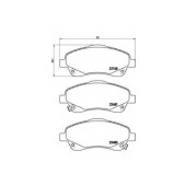 Колодки тормозные дисковые для TOYOTA AVENSIS(T25, T25#), COROLLA(CDE12#, R1#, ZDE12#, ZER#, ZZE12#) <b>BREMBO P 83 046 / 23480</b>