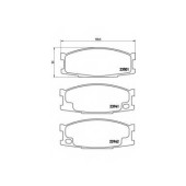 Колодки тормозные дисковые для MITSUBISHI CANTER(FB#, FB6#, FE#, FE5#, FE6#, FG#) <b>BREMBO P 54 024 / 23501</b>