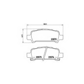 Колодки тормозные дисковые для SUBARU FORESTER(SF,SG), IMPREZA(GC,GD,GF,GFC,GG), LEGACY(B13#,BE,BH,BL,BP), OUTBACK(BE,BH,BL,BP) <b>BREMBO P 78 011 / 23572</b>