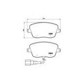 Колодки тормозные дисковые для SKODA FABIA(6Y2,6Y3,6Y5), ROOMSTER(5J) / VW POLO(9A4,9N#) <b>BREMBO P 85 077 / 23581</b>
