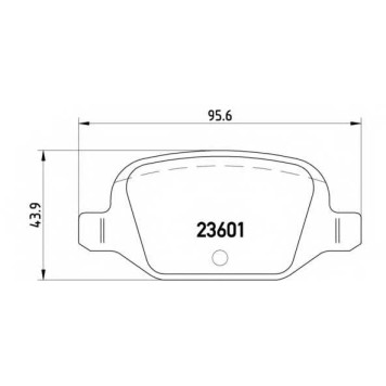 BREMBO P23064 - колодки тормозные, передние/задние
