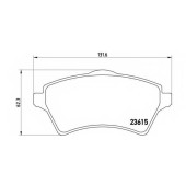 Колодки тормозные дисковые для LAND ROVER FREELANDER(LN,LN#) <b>BREMBO P 44 011 / 23615</b>