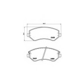 Колодки тормозные дисковые для CHRYSLER VOYAGER(RG,RS) / JEEP CHEROKEE(KJ) <b>BREMBO P 37 007 / 23638</b>