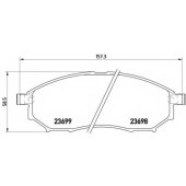 BREMBO P56058 - колодки тормозные, передние