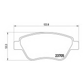 Колодки тормозные дисковые для FIAT IDEA(350#) <b>BREMBO P 23 099 / 23705</b>