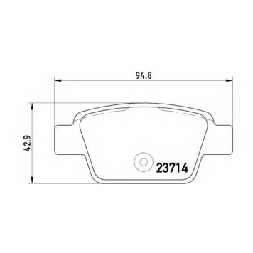 Колодки тормозные дисковые для CHRYSLER DELTA / FIAT BRAVO(198), MULTIPLA(186), STILO Multi(192), STILO(192) / LANCIA DELTA(844) <b>BREMBO P 23 080 / 23714</b>