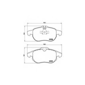 Колодки тормозные дисковые для CHEVROLET VECTRA / FIAT CROMA(194) / OPEL ASTRA(L08,L48,L67), SIGNUM, VECTRA, ZAFIRA(A05) / SAAB 9-3(YS3F), 9-3X <b>BREMBO P 59 043 / 23738</b>