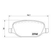 Колодки тормозные дисковые для LANCIA DELTA(844) <b>BREMBO P 23 109 / 23760</b>