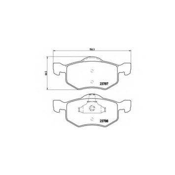 Колодки тормозные дисковые для FORD MAVERICK / MAZDA TRIBUTE(EP) <b>BREMBO P 24 056 / 23787</b>