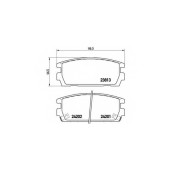 Колодки тормозные дисковые для HYUNDAI TERRACAN(HP) <b>BREMBO P 30 021 / 23813</b>