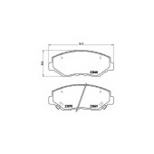 Колодки тормозные дисковые для HONDA ACCORD(CL,CM), CR(RD#), ELEMENT <b>BREMBO P 28 035 / 23868</b>