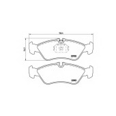 Колодки тормозные дисковые для MERCEDES SPRINTER(901, 902, 903, 909) / VW LT(2, 2DA, 2DB, 2DC, 2DD, 2DE, 2DF, 2DH, 2DK) <b>BREMBO P 50 082 / 23901</b>