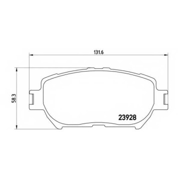 BREMBO P83062 - колодки тормозные, передние