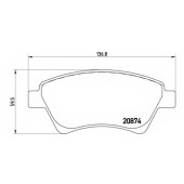 Колодки тормозные дисковые для RENAULT GRAND, KANGOO Express, KANGOO, MEGANE, SCENIC <b>BREMBO P 68 034 / 23930</b>