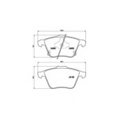 Колодки тормозные дисковые для MAZDA 6(GG,GY) <b>BREMBO P 49 038 / 24002</b>