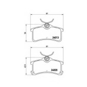 Колодки тормозные дисковые для TOYOTA AVENSIS(#T22#), COROLLA(##E11#,#E11#) <b>BREMBO P 83 084 / 24013</b>