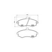 Колодки тормозные дисковые для HYUNDAI ELANTRA(XD), MATRIX(FC) <b>BREMBO P 30 020 / 24031</b>