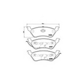 Колодки тормозные дисковые для CHRYSLER VOYAGER(GS,RG,RS) <b>BREMBO P 11 014 / 24036</b>