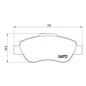 Колодки тормозные дисковые для FIAT PANDA(169) <b>BREMBO P 23 097 / 24072</b>