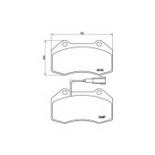 Колодки тормозные дисковые для FIAT PUNTO(199) <b>BREMBO P 23 117 / 24162</b>