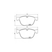 BREMBO P06049 - колодки тормозные, передние