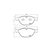 Колодки тормозные дисковые для BMW X5(E70,F15,F85), X6(E71,E72,F16,F86) <b>BREMBO P 06 058 / 24172</b>